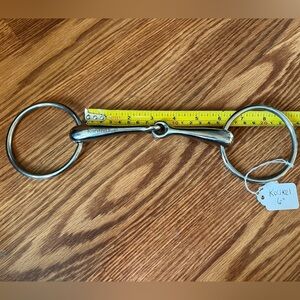 - Korsteel used 6” loose ring snaffle bit